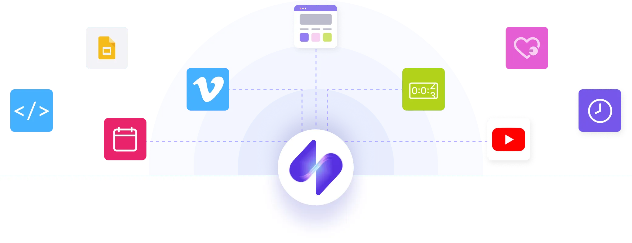 Connect business systems to screens through apps