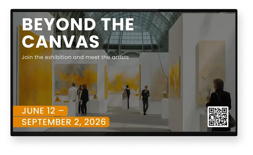 Make screens a reliable part of cultural spaces