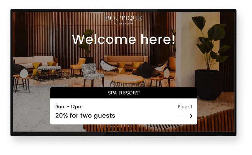 Make screens part of your guest experience