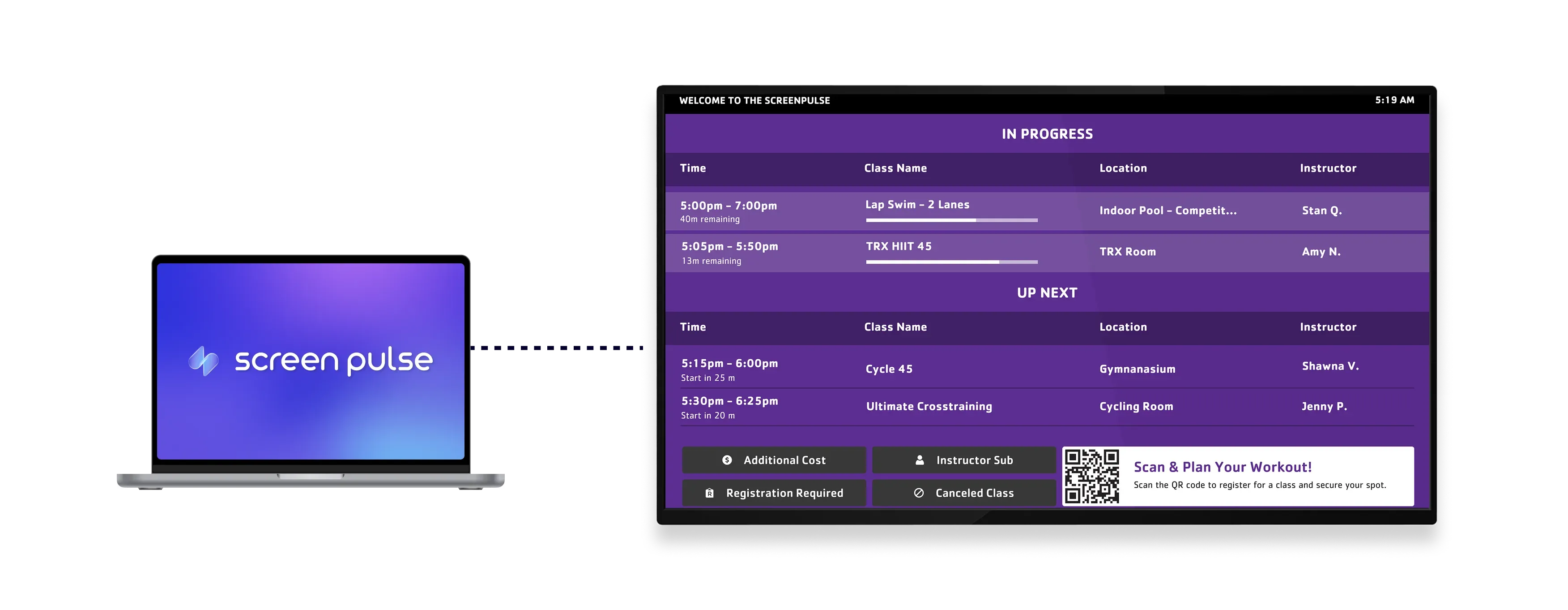 Today's Schedule – GroupExPRO app