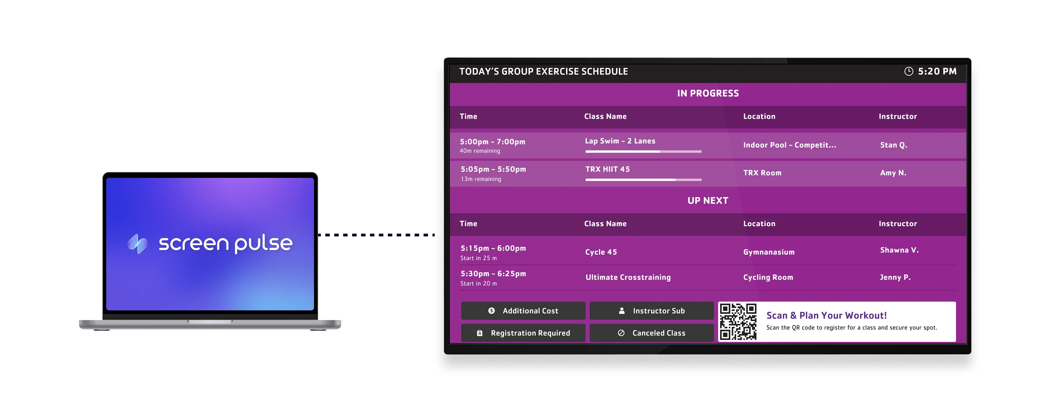 Today's Schedule – Traction Rec app