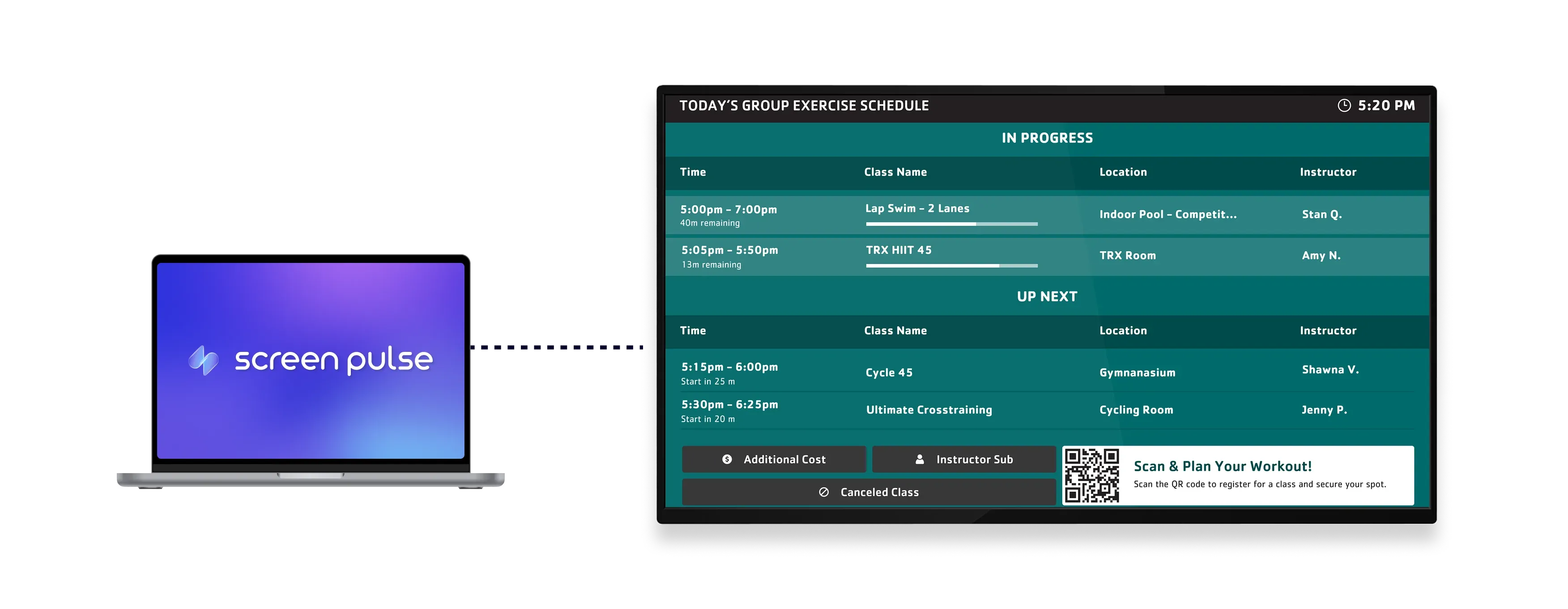 Today's Schedule – UPACE app