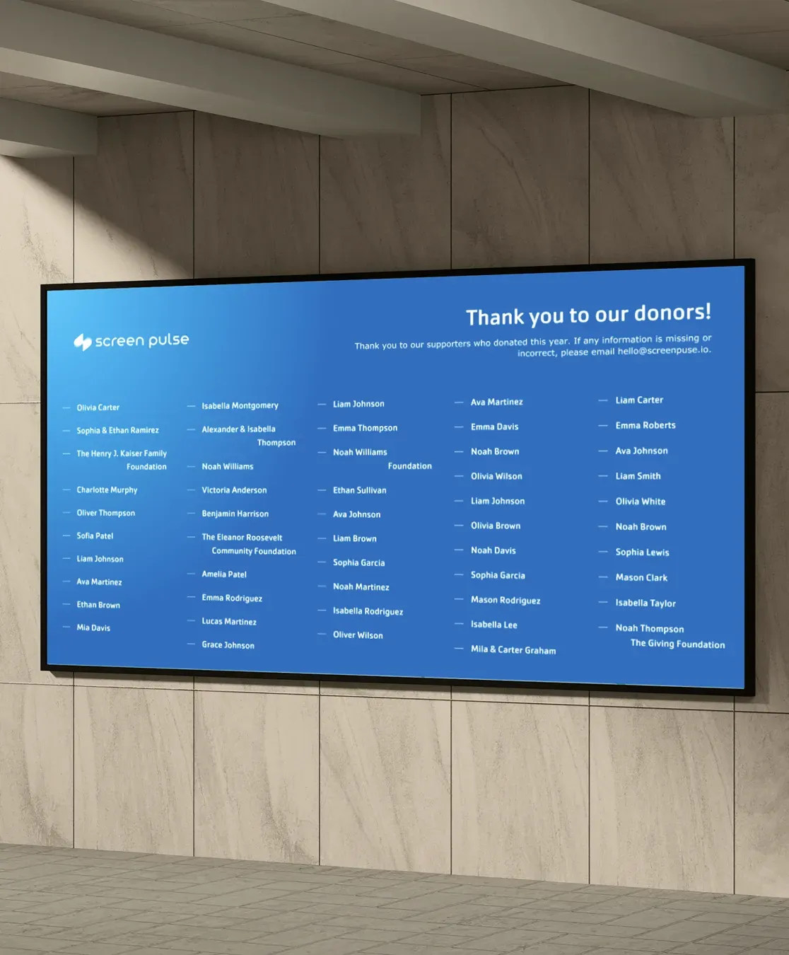Donor Listings