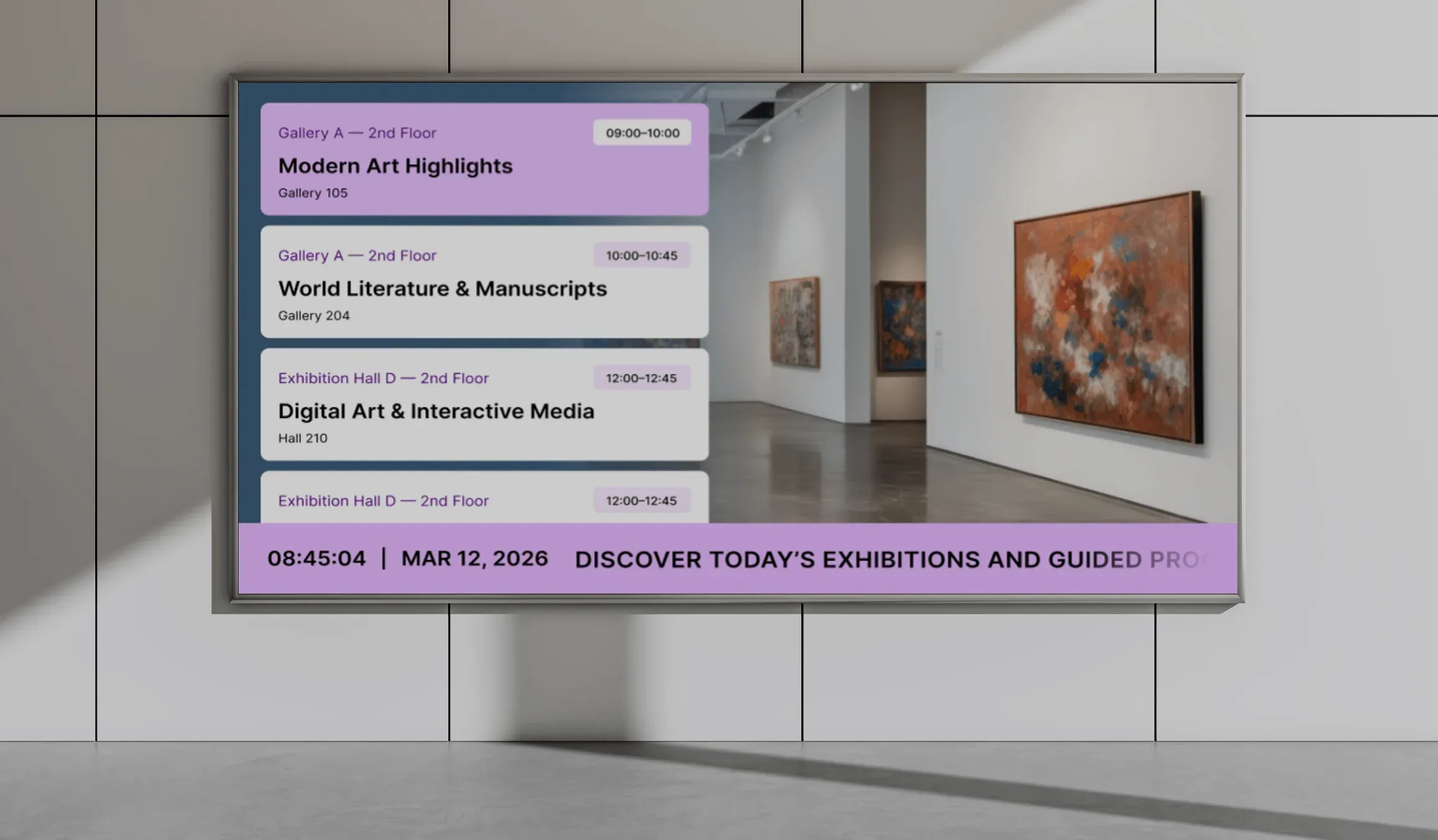 Event & performance schedules