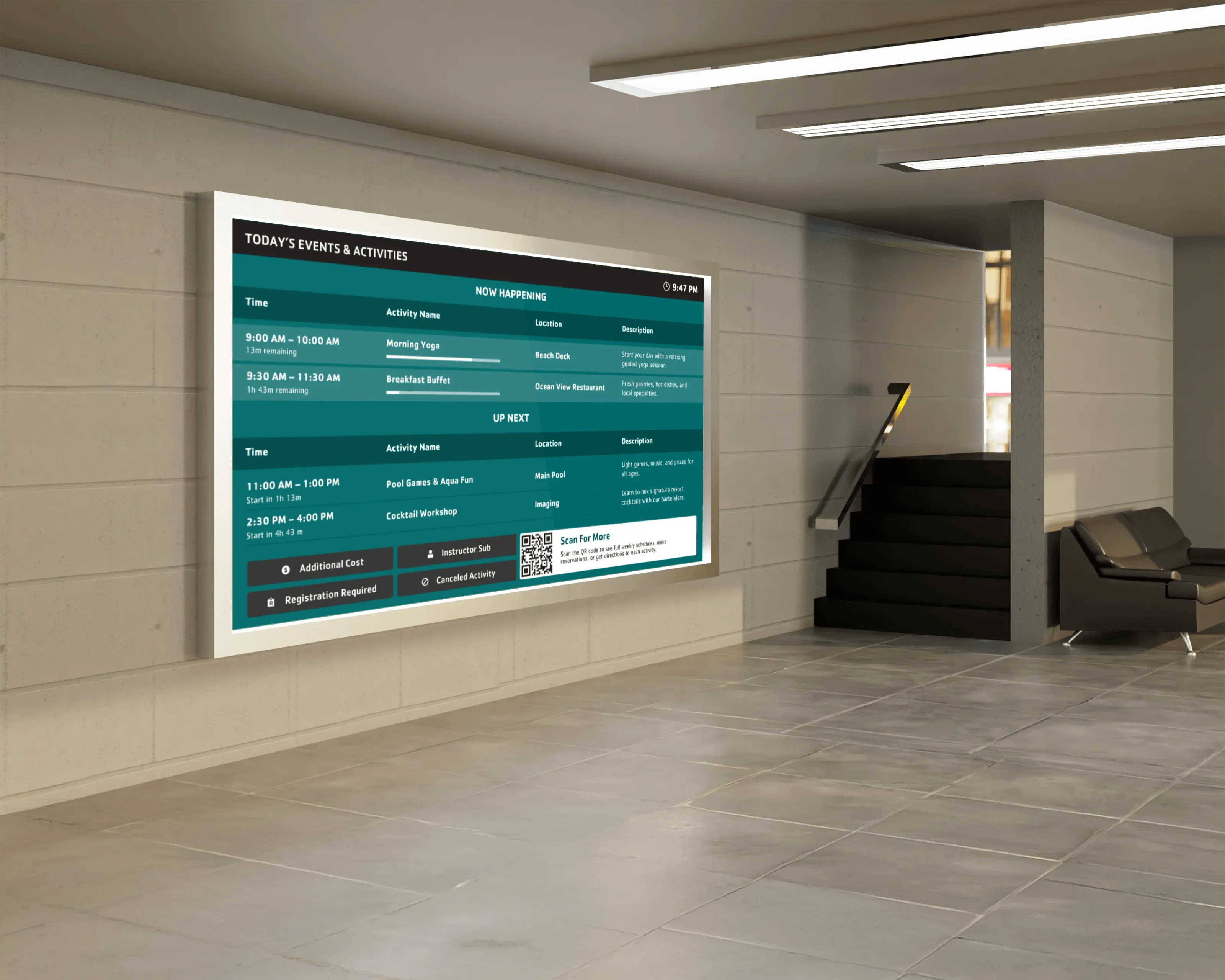 Events & daily activities