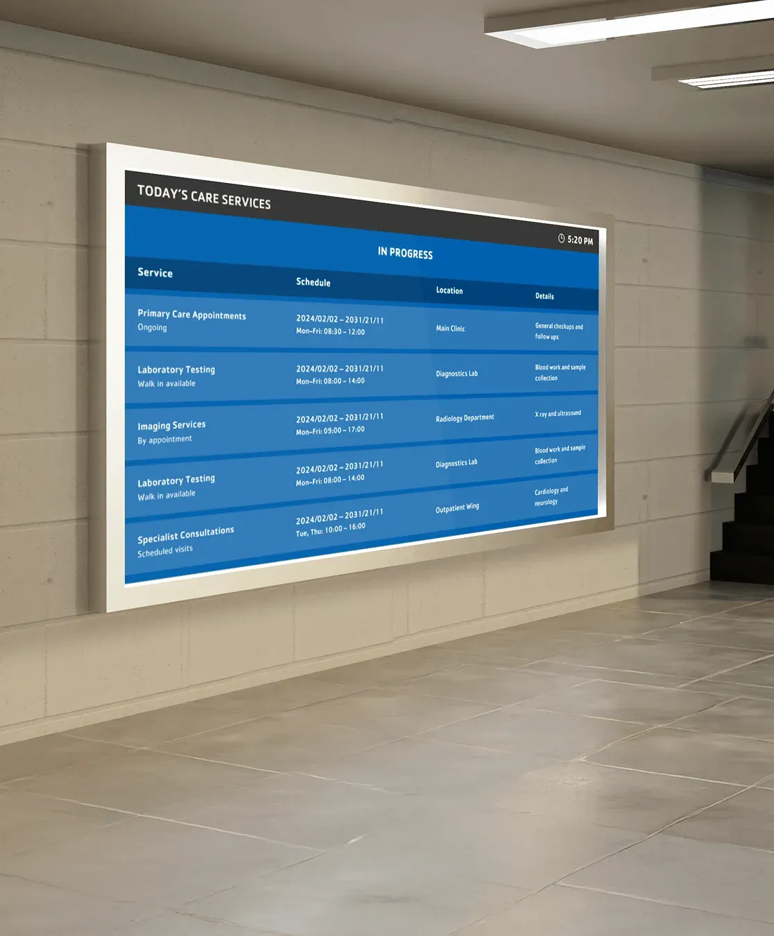 Schedules & room status