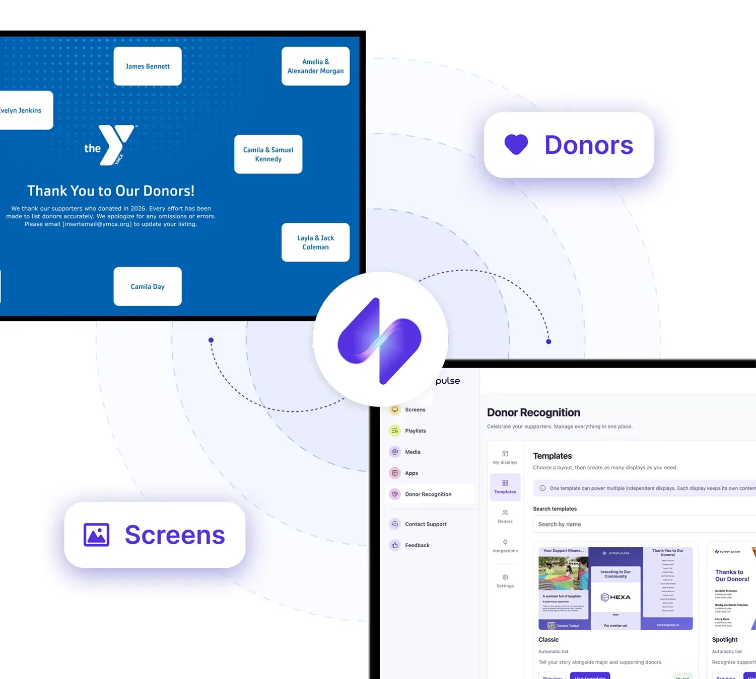 icon related to Make donor recognition part of your screen network